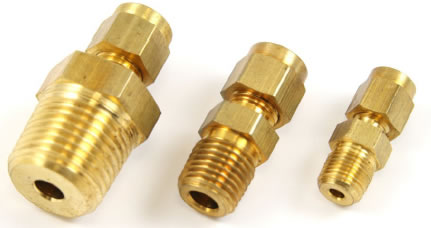 compression fittings brass single ptfe ferrules