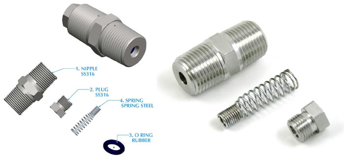 compression fittings ss316 spring steel hex reamed o rings